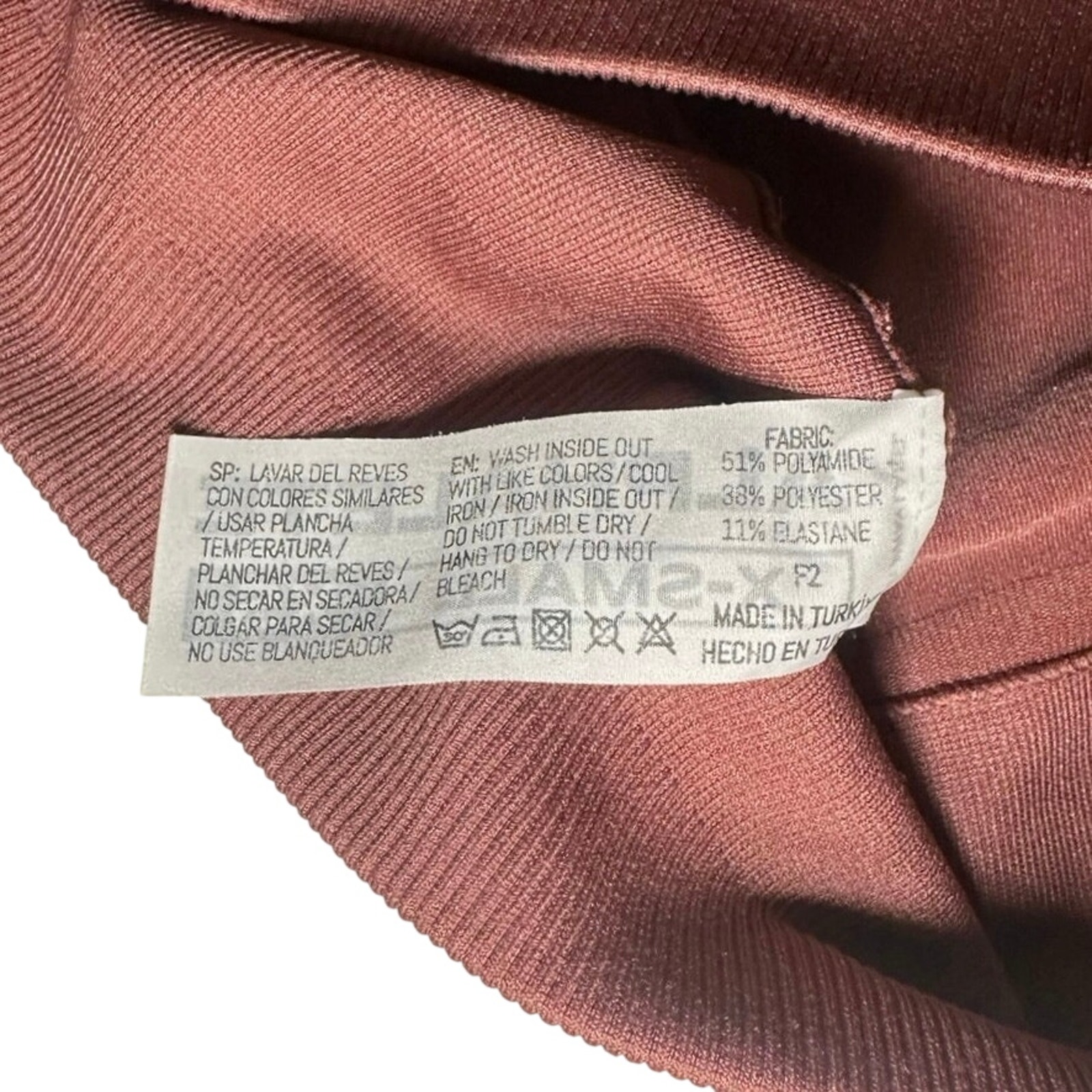 Alphalete Amplify Scrunch High Rise Leggings Workout Gym Burgundy Red Womens Xs — image 8 of 8